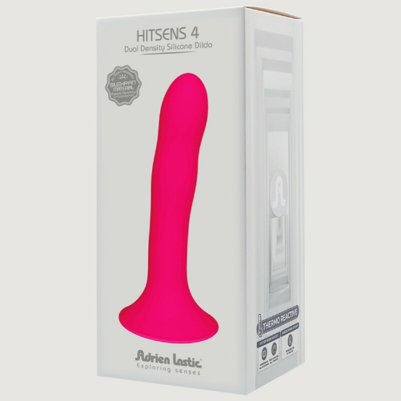 Фалоімітатор Adrien Lastic Hitsens 4 термореактивний, рожевий, 17.8 х 3.7 см - Изображение 1