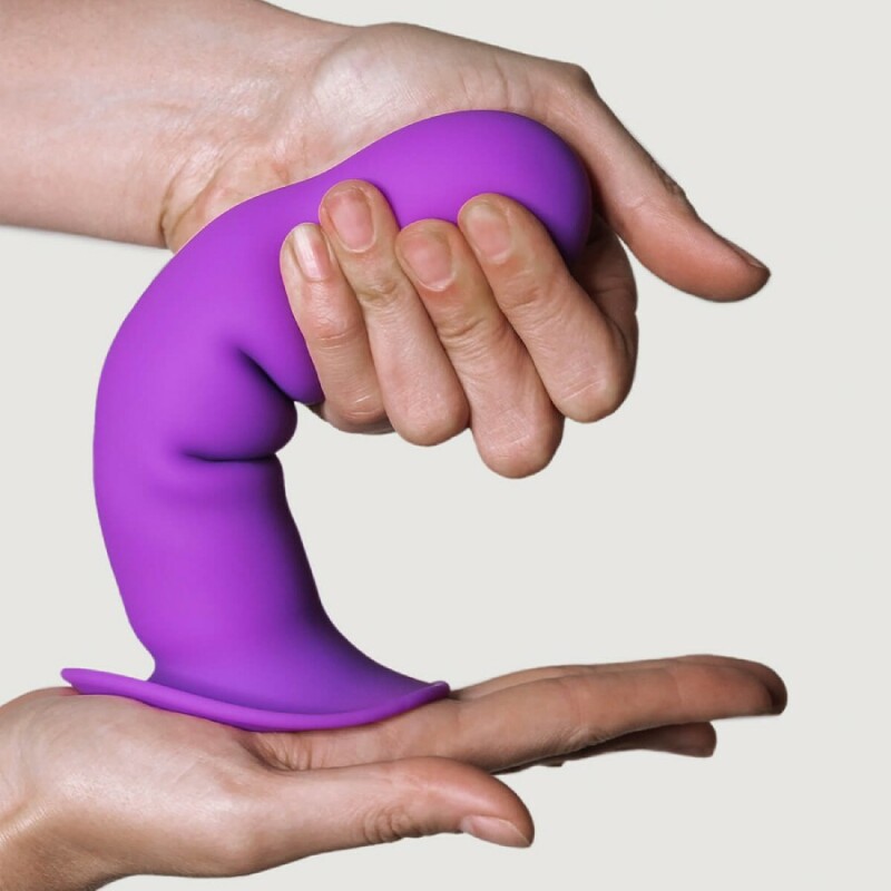 Фалоімітатор Adrien Lastic Hitsens 3 термореактивний, фіолетовий, 18.2 х 4.2 см - Изображение 1