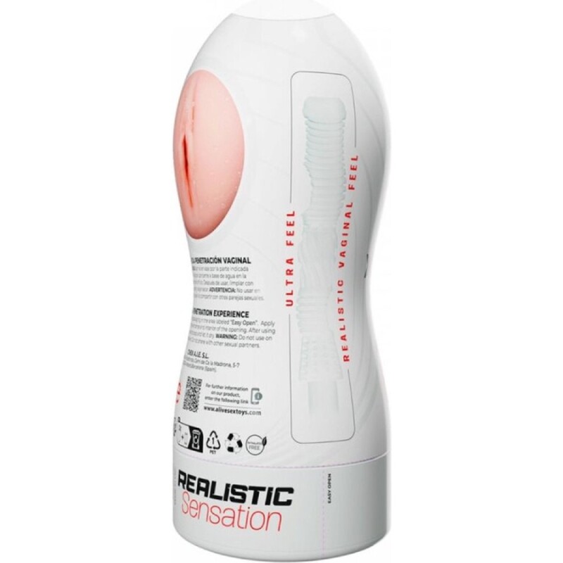 Мастурбатор вагiна Adrien Lastic Maxi Flex, бежевий, 19 x 7,8 см - Изображение 2