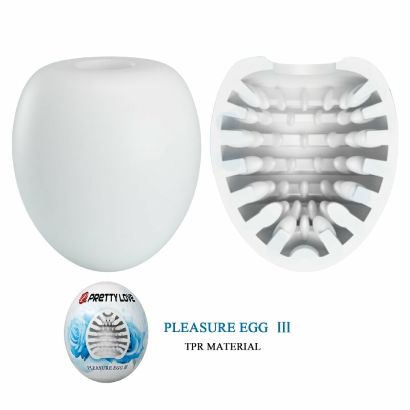 Мастурбатор яйце Pretty Love Pleasure Egg білий, 5.5 х 5 см - Изображение 2