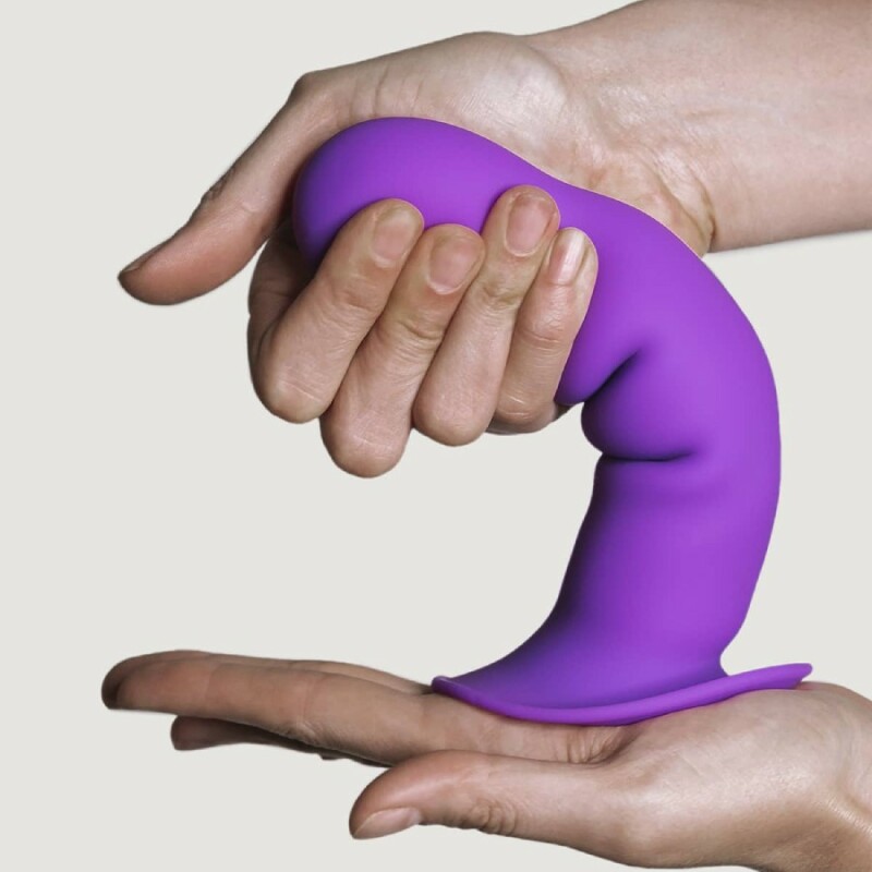 Фалоімітатор Adrien Lastic Hitsens 3 термореактивний, фіолетовий, 18.2 х 4.2 см - Изображение 3