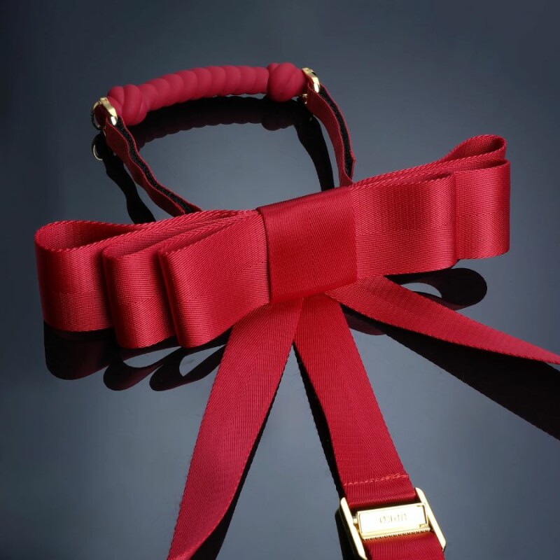 Набір для бондажу Upko Bowknot Hogtie Portable Bondage Gear з бантиками, червоний - Изображение 3