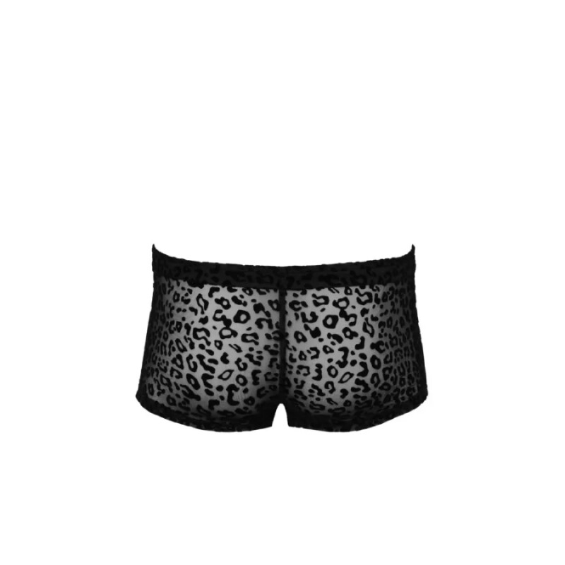 Шорти чоловічі Noir Handmade з флоковим покриттям, леопардові, S - Изображение 3