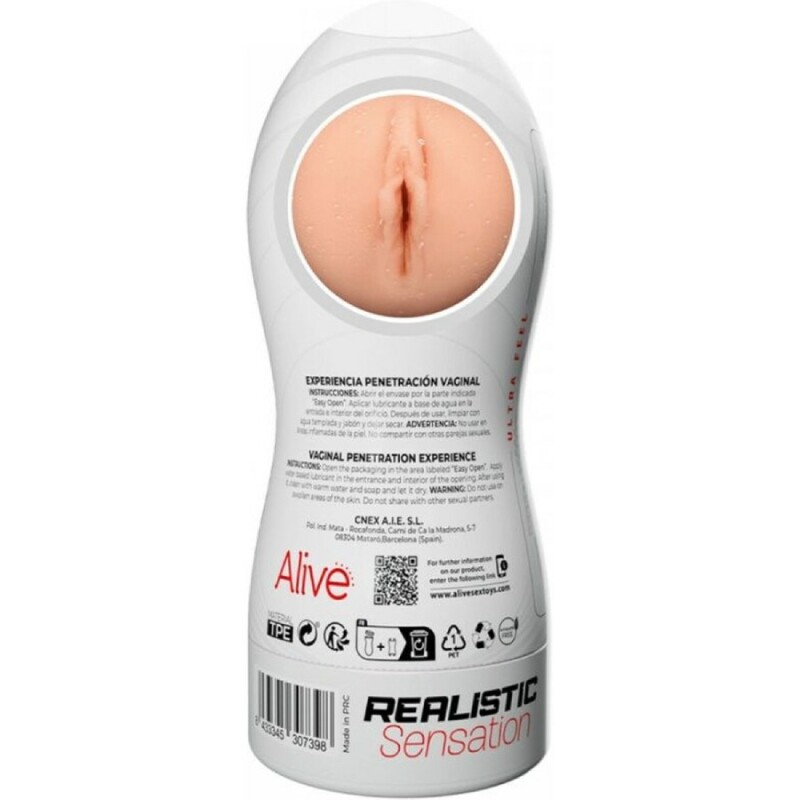 Мастурбатор вагiна Adrien Lastic Maxi Flex, бежевий, 19 x 7,8 см - Изображение 3