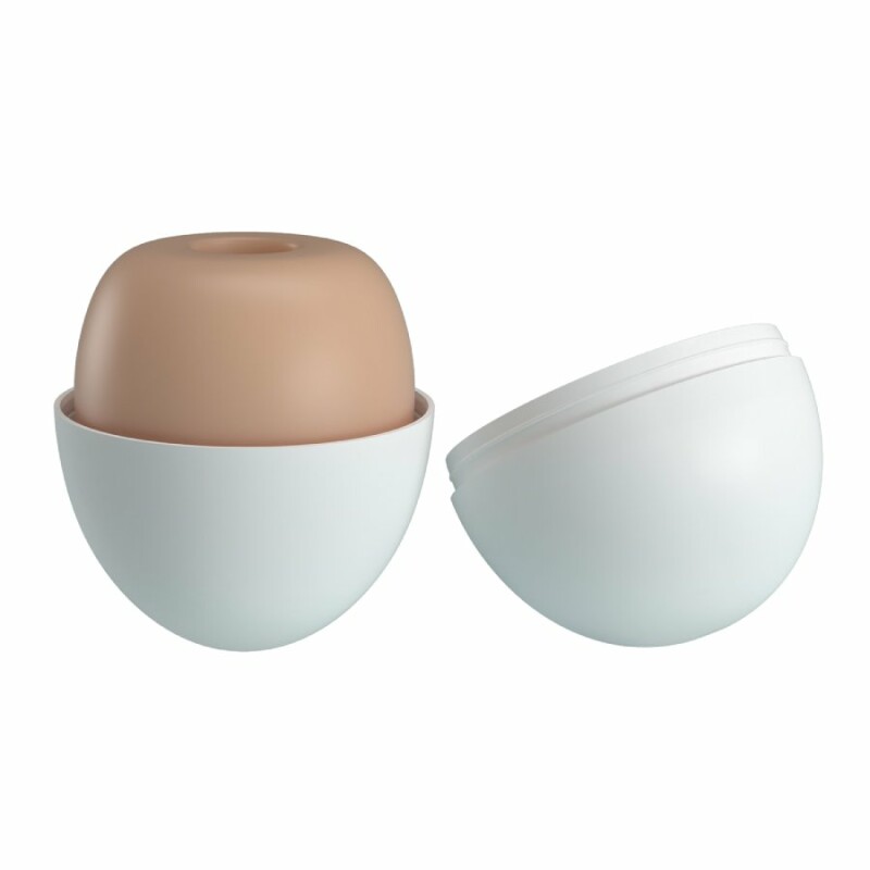 Мастурбатор яйце Pretty Love Pleasure Egg бежевий, 5.5 х 5 см - Зображення 4