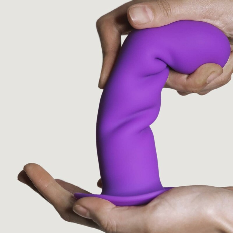 Фалоімітатор Adrien Lastic Hitsens 3 термореактивний, фіолетовий, 18.2 х 4.2 см - Изображение 4