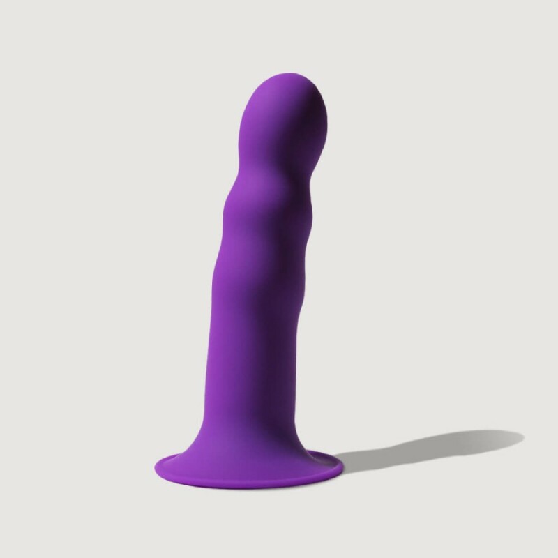 Фалоімітатор Adrien Lastic Hitsens 3 термореактивний, фіолетовий, 18.2 х 4.2 см - Изображение 5