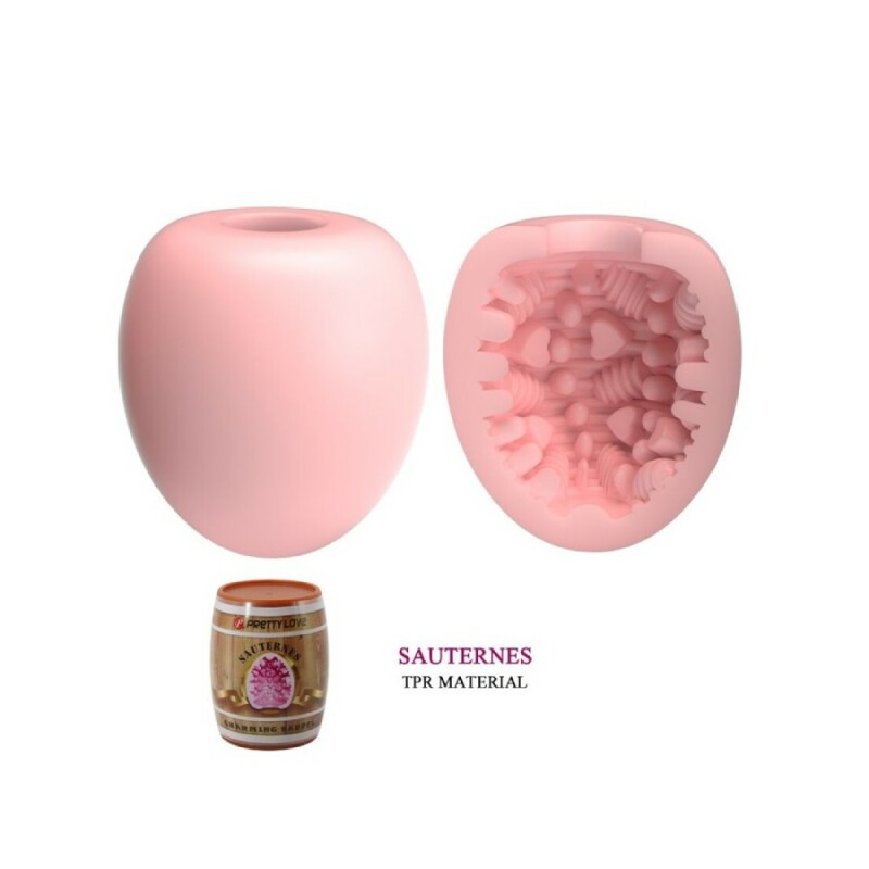 Мастурбатор Pretty Love Sauternes у вигляді діжки, рожевий, 5.5 х 5 см - Зображення 6