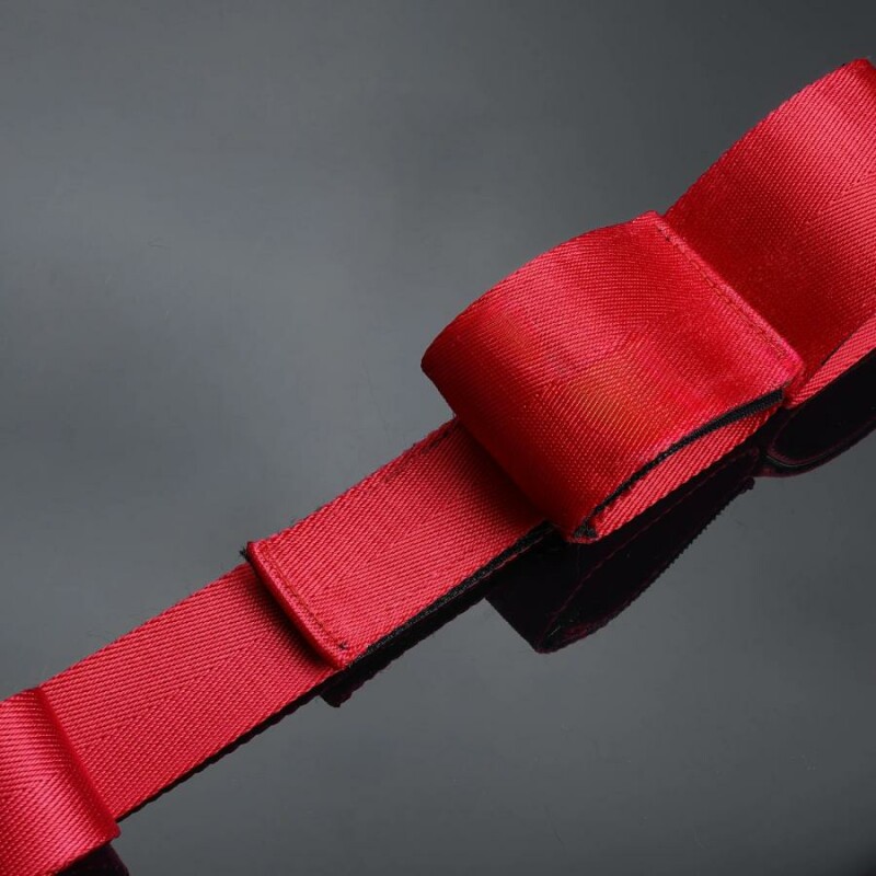 Набір для бондажу Upko Bowknot Hogtie Portable Bondage Gear з бантиками, червоний - Изображение 6