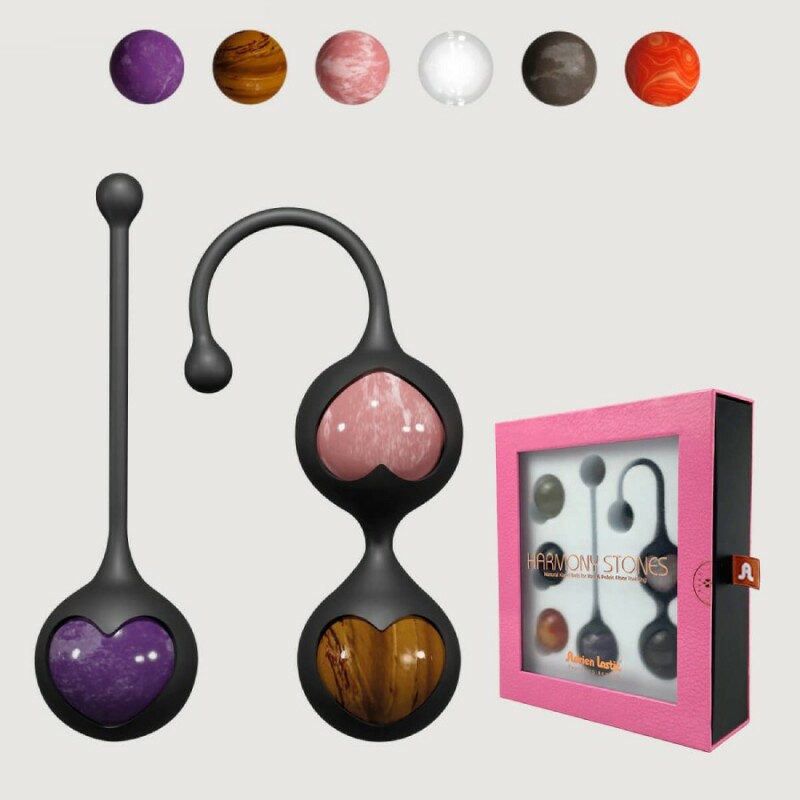 Набiр кульок Кегеля Adrien Lastic Harmony stones з натуральними камнями, 6 шт