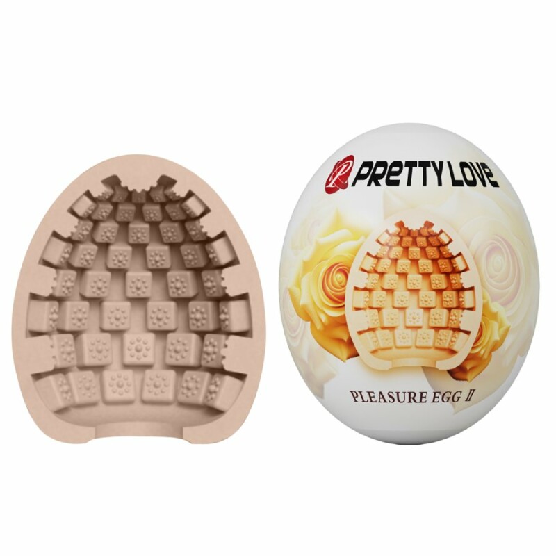 Мастурбатор яйце Pretty Love Pleasure Egg бежевий, 5.5 х 5 см