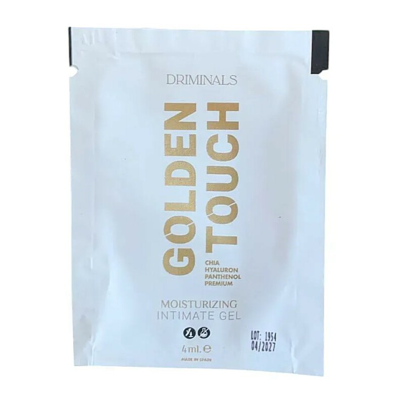 Пробник Лубрикант Driminals Golden Touch на водній основі, 4 мл