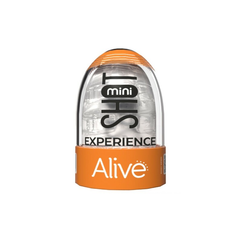 Міні мастурбатор Alive Shot, прозорий, 8.5 х 5 см