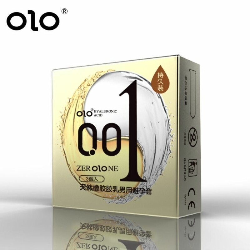 Презервативи ультра тонкі OLO Ice & Fire з ефектом холод-тепло, 3шт/уп - Зображення 2