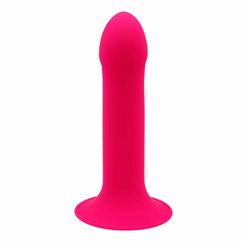 Фалоiмiтатор термореактивний Hitsens 2 Adrien Lastic подвійної щільності, на присосці, рожевий, 16.8 х 3.7 см - Изображение 1