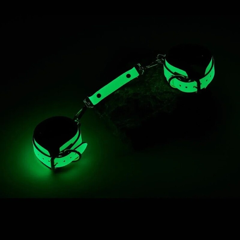 Наручники Dream Toys Radient світяться в темряві, зелені, 74 х 6.8 см