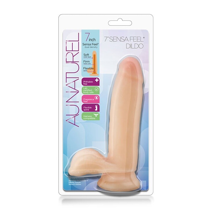 Фалоімітатор реалістичний Blush Sensa Feel на присосці, бежевий, 17.7 х 4.4 см - Изображение 1