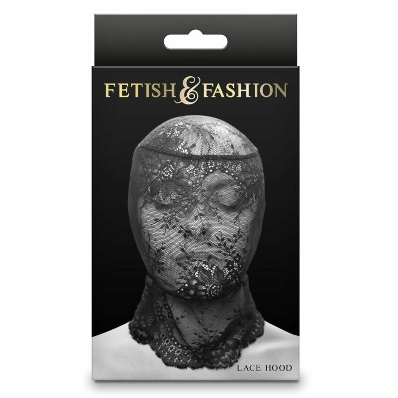 Маска на все обличчя мереживна NS Novelties Fetish &amp; Fashion Lace Hood чорна, OS - Зображення 1