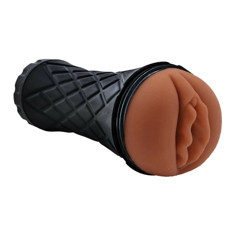 Мастурбатор реалістичний Dreamtoys вагіна, коричневий, 22.5 х 8.5 см - Зображення 4