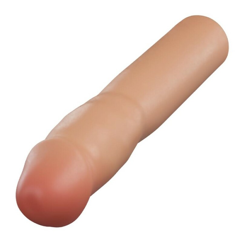 Насадка на пеніс реалістична Blush Performance Plus бежева, 17.7 х 4.4 см - Изображение 4