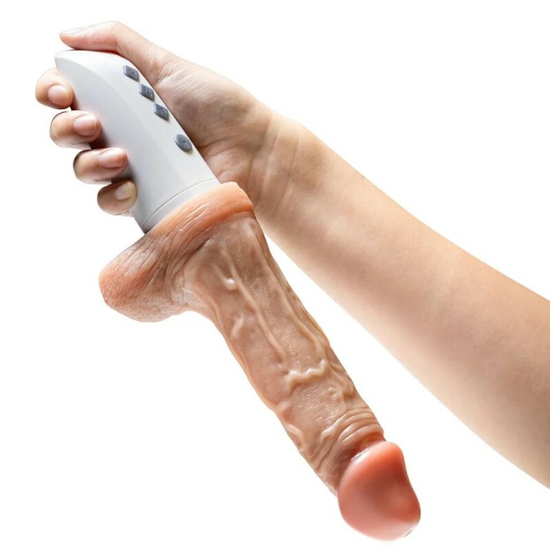Вібратор реалістичний Blush Dr. Hammer з фрикціями, бежевий, 17.7 х 4.4 см - Изображение 6