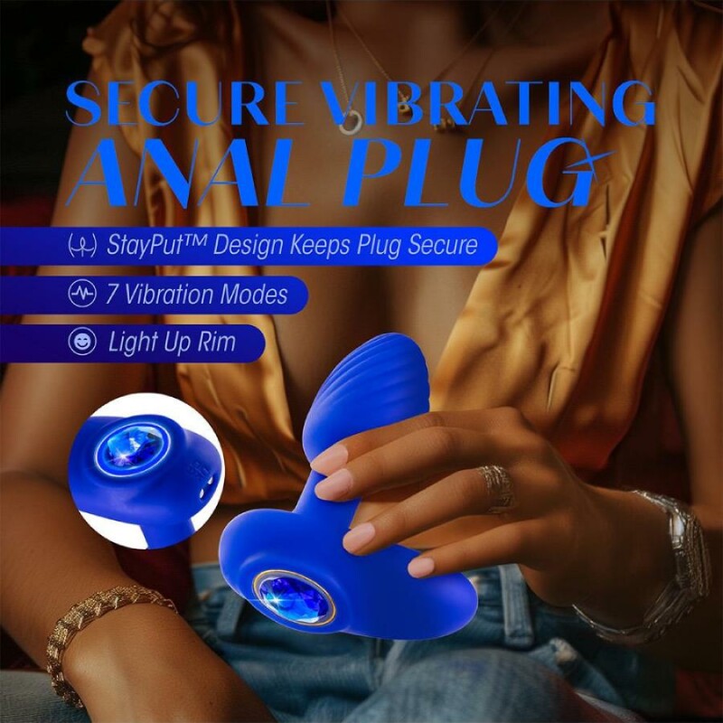 Анальний вібратор Blush Mystery Sapphire синій, 10.1 х 3.2 см - Изображение 7