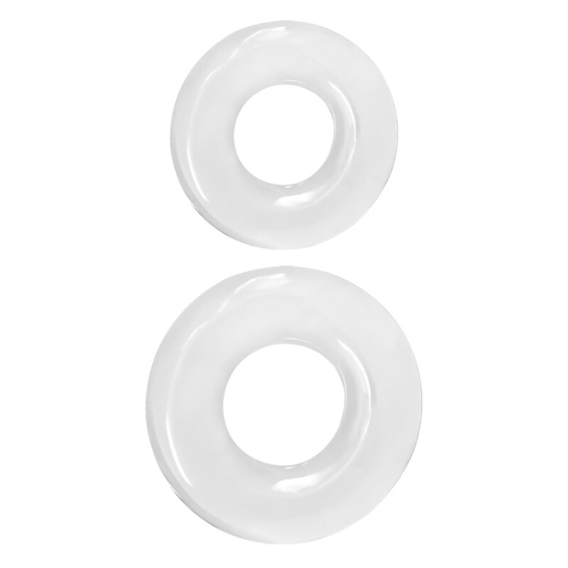 Ерекційні кільця NS Novelties Double Stack прозорі, 2 шт