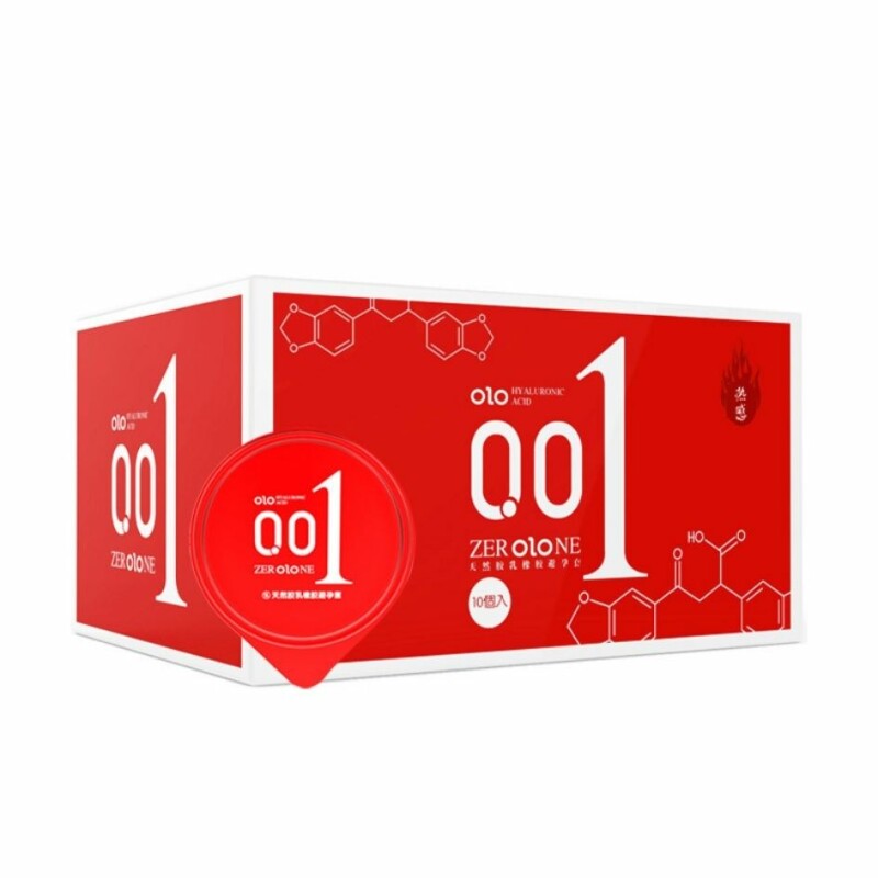 Презервативи ультра тонкі OLO 0.01 мм з гіалуроновою кислотою зігріваючі, 10шт/уп - Зображення 5