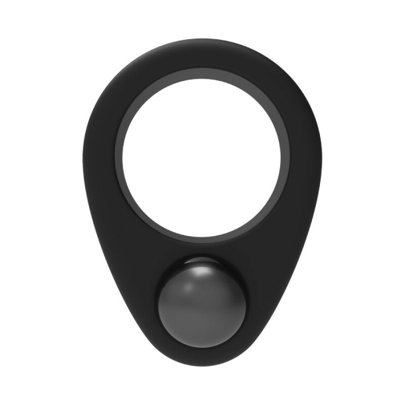 Ерекційне кільце Dreamtoys з обтяжувачем, чорне, 6.2 х 3.3 см