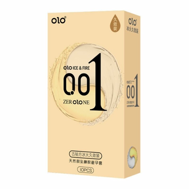 Презервативи ультра тонкі OLO з ефектом холод-тепло, 10шт/уп