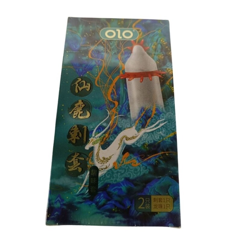 Презерватив з вусиками OLO Fairy deer Spiny з кулькою, 1 шт - Изображение 9