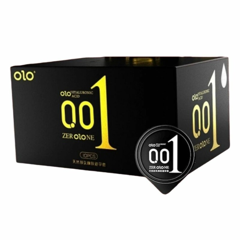 Презервативи ультра тонкі OLO 0.01 мм з гіалуроновою кислотою, чорні, 10 шт/уп - Изображение 5