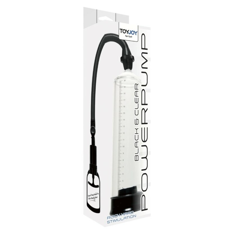Вакуумна помпа для члена Toy Joy Power Pump механічна, чорна, 23 х 5.5 см - Зображення 1