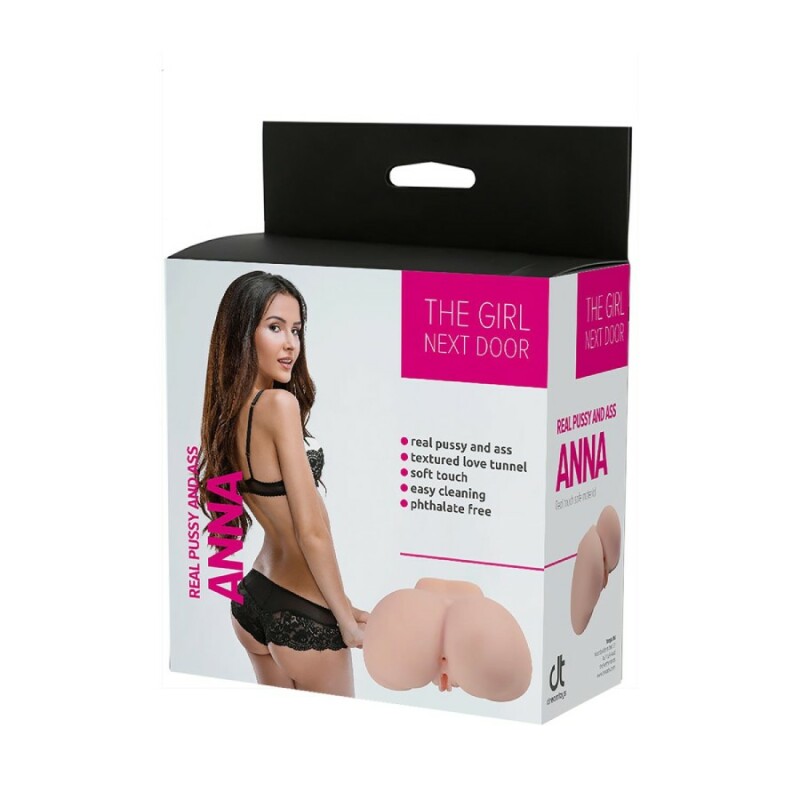 Мастурбатор реалістичний Dreamtoys Anna вагіна та анус, бежевий, 20 х 5 см - Зображення 1