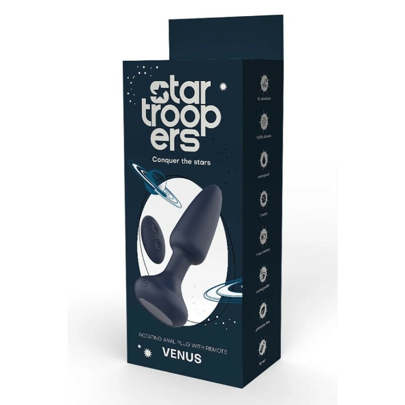 Анальний вібратор Dreamtoys Venus з пультом, синій, 14.5 х 3.8 см - Изображение 1