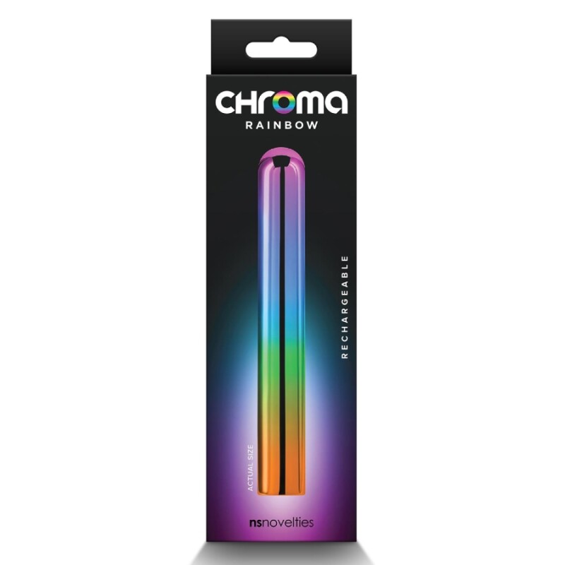 Вібратор вагінальний NS Novelties Chroma різнокольоровий, 13.8 х 1.9 см - Зображення 1