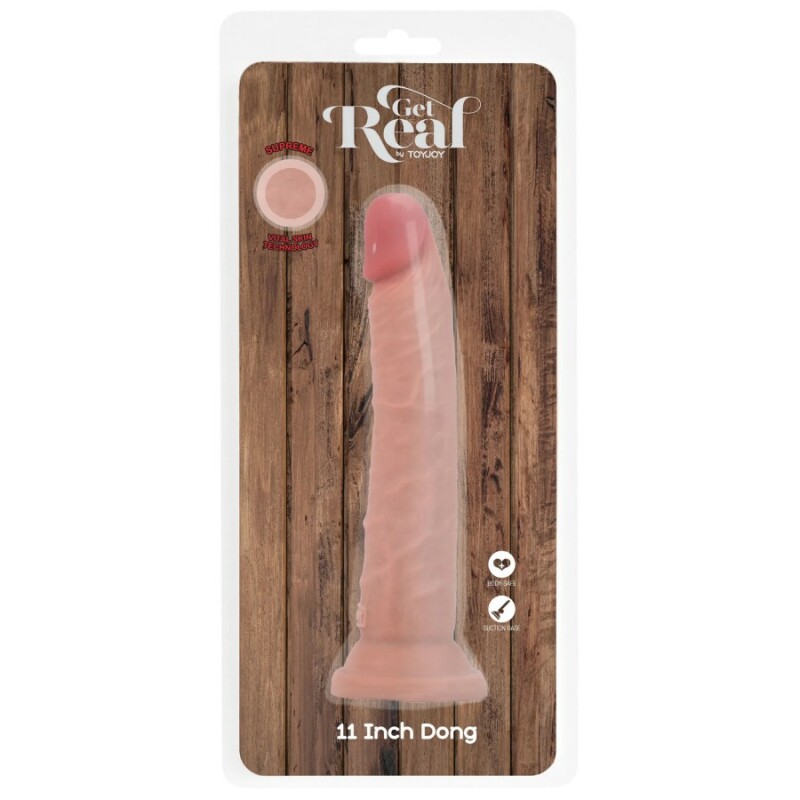 Фалоімітатор реалістичний Toy Joy Deluxe на присосці, бежевий, 30 х 5.3 см - Изображение 1