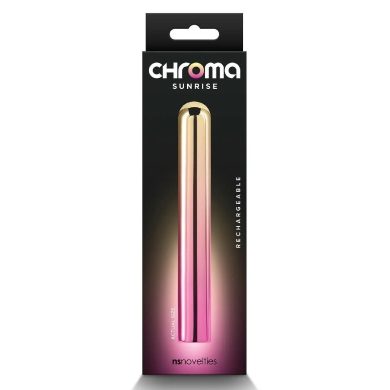 Вібратор вагінальний NS Novelties Chroma рожево-золотий, 13.8 х 1.9 см - Изображение 1