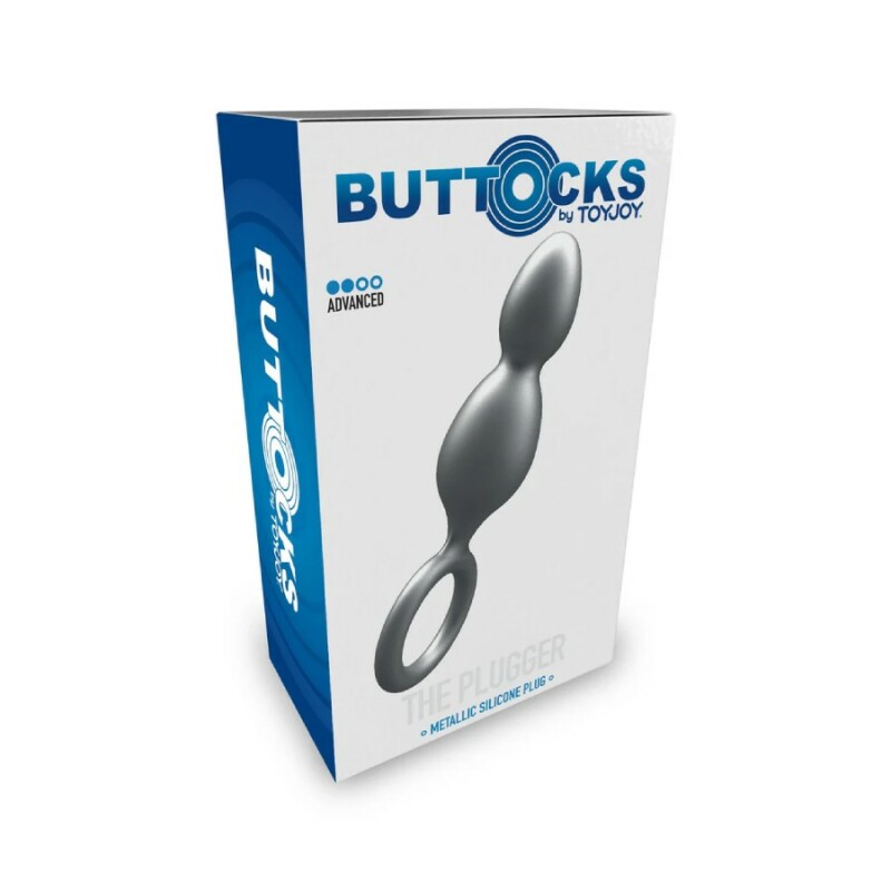 Анальна ялинка Toy Joy The Plugger 2 Balls чорна, 13 х 2.9 см - Изображение 1
