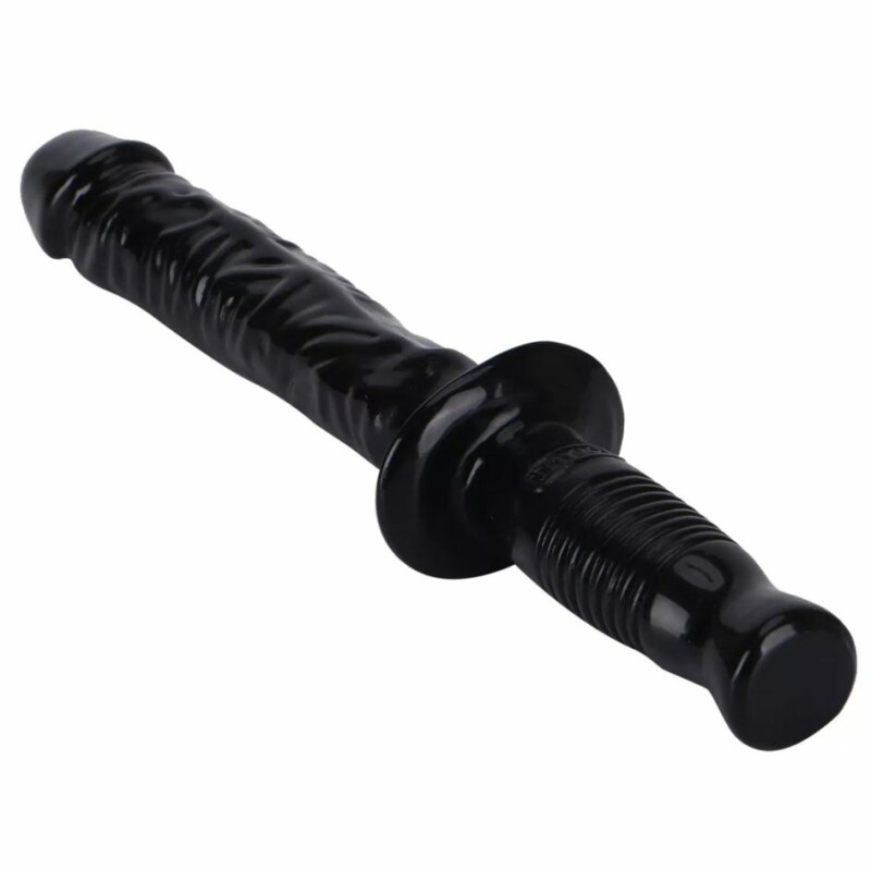 Фалоімітатор-кийок реалістичний TOYJOY The Manhandler чорний, 38 см х 4.2 см - Изображение 2