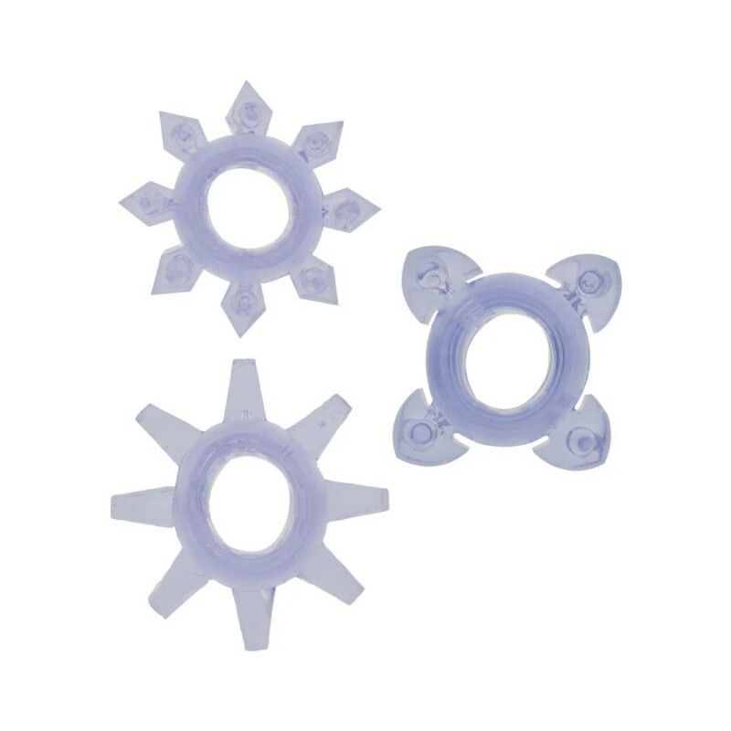 Ерекційні кільця Toy Joy Tickle C-Rings фіолетові, 3 шт