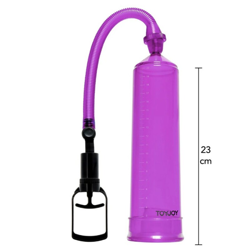 Вакуумна помпа для члена Toy Joy Power Pump механічна, фіолетова, 23 х 5.5 см