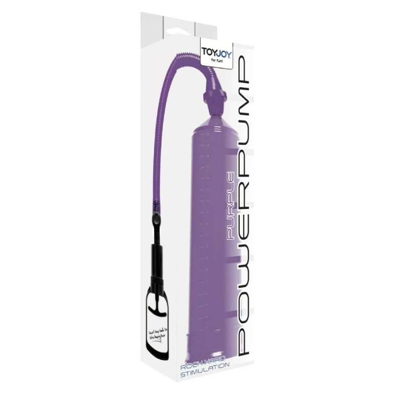 Вакуумна помпа для члена Toy Joy Power Pump механічна, фіолетова, 23 х 5.5 см - Зображення 1