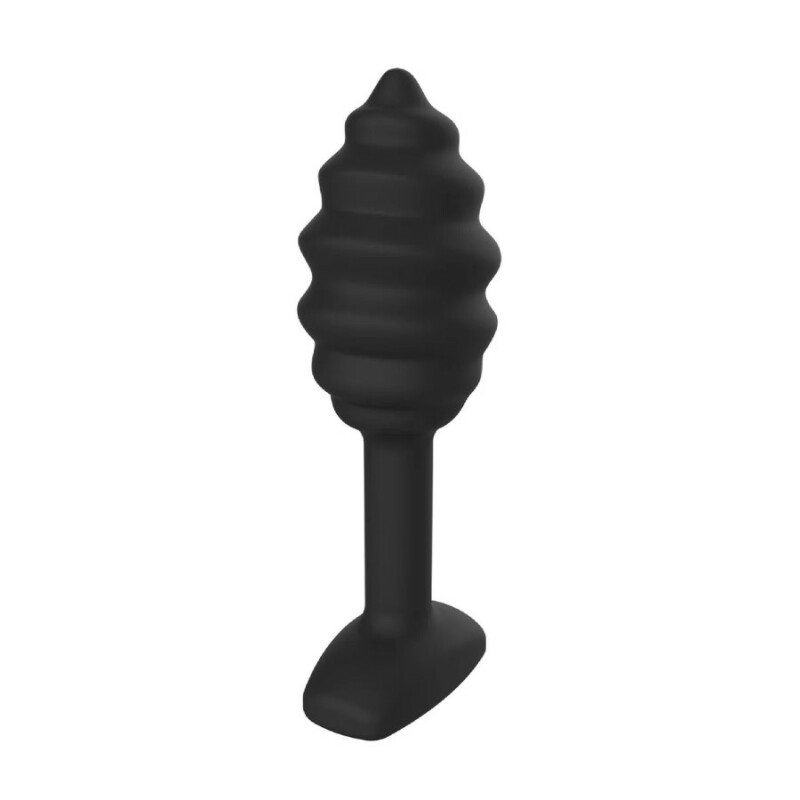 Анальна пробка Toy Joy Swirl чорна, 9.2 х 1.8 см - Зображення 3
