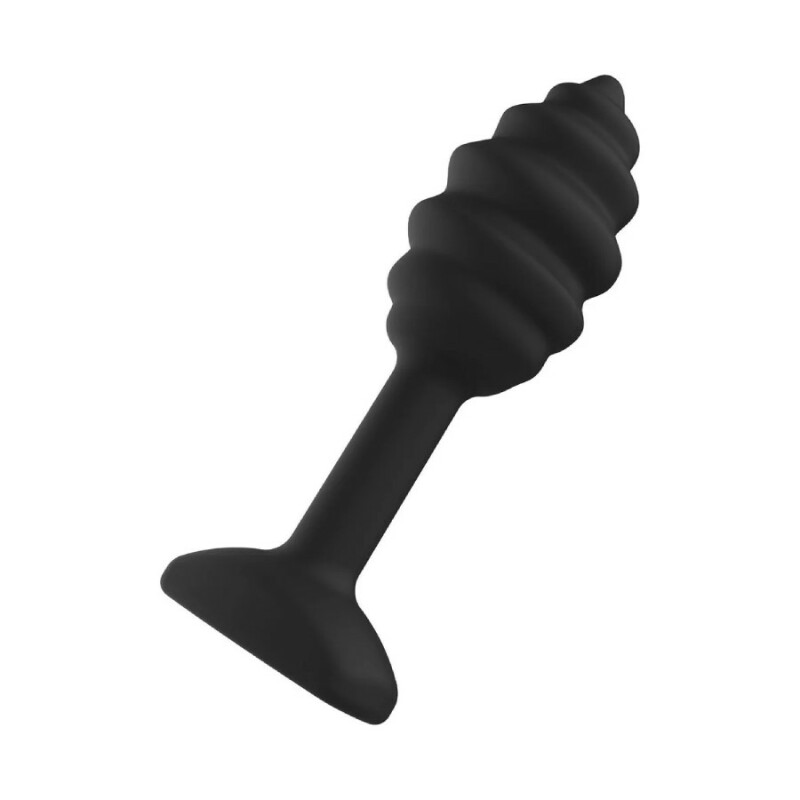 Анальна пробка Toy Joy Swirl чорна, 9.2 х 1.8 см - Зображення 4