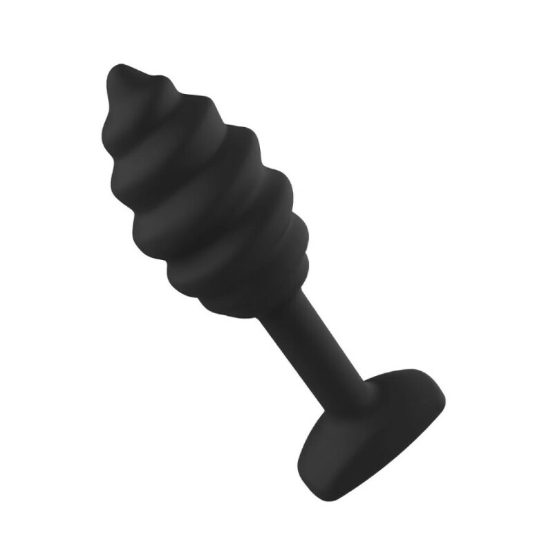 Анальна пробка Toy Joy Swirl чорна, 9.2 х 1.8 см - Зображення 5