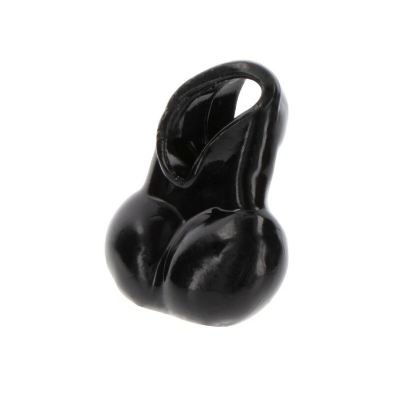 Ерекційне кільце Toy Joy Manpower з мішечком для мошонки, чорне, 10.5 х 4.5 см - Изображение 3