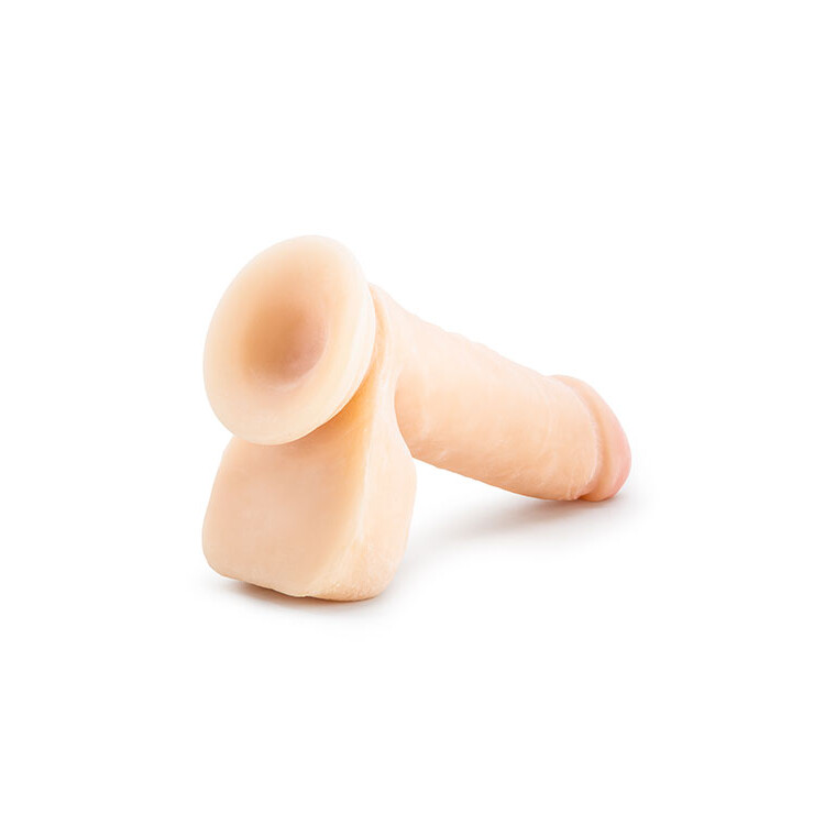 Фалоімітатор з кібершкіри Blush Sensa Feel на присосці, бежевий, 20.3 х 4.5 см - Зображення 5