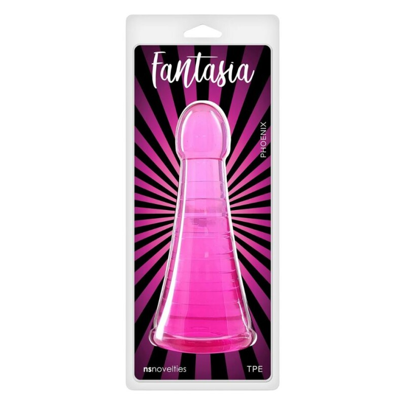 Фалоімітатор конус Fantasia Phoenix NS Novelties рожевий, 19.2 см х до 7.1 см - Зображення 2