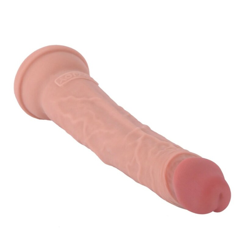 Фалоімітатор реалістичний Toy Joy Deluxe на присосці, бежевий, 30 х 5.3 см - Изображение 4